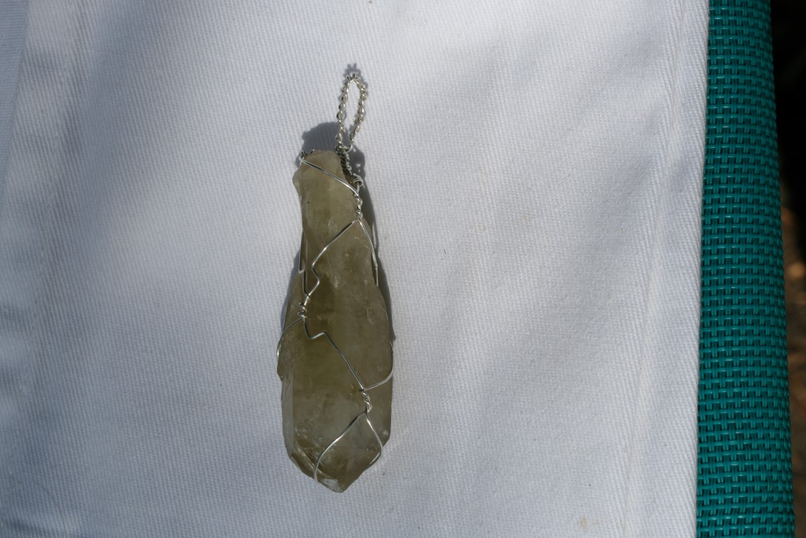 Kundalini Quartz Pendant from the Congo 5376